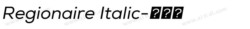 Regionaire Italic字体转换